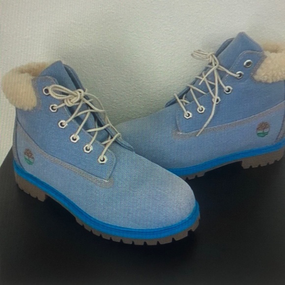 Timberland blue don junior 6 inch denim boots - Picture 1 of 4